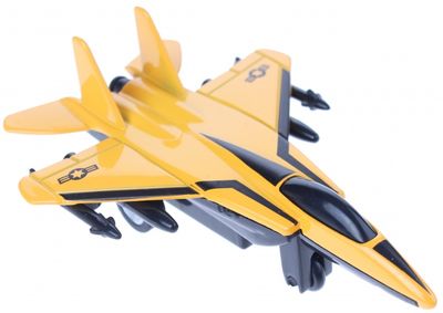 Johntoy straaljager geel 12 cm