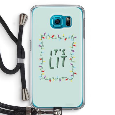 It's Lit: Samsung Galaxy S6 Transparant Hoesje met koord