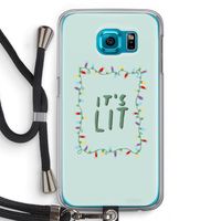 It's Lit: Samsung Galaxy S6 Transparant Hoesje met koord