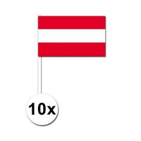 Zwaaivlaggetjes Oostenrijk 10 stuks   -