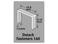 Dutack Niet serie 140 Cnk 10mm blister/1000 st. - 5011019