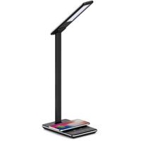 LED Bureaulamp 5W - Dimbaar met Aanpasbare Lichtkleur en Qi Oplader - Zwart