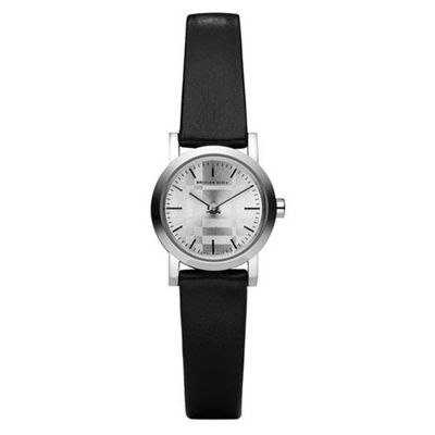 Horlogeband Burberry BU1761 Leder Zwart