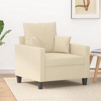 Fauteuil 60 cm stof crmekleurig