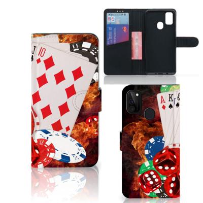 Samsung Galaxy M21 | M30s | Wallet Case | met Pasjes | Casino