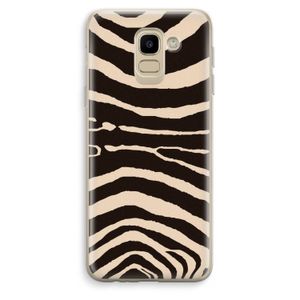 Arizona Zebra: Samsung Galaxy J6 (2018) Transparant Hoesje