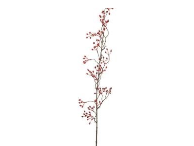 Kunsttak rosehip mini vine red, 105 cm - Hortus