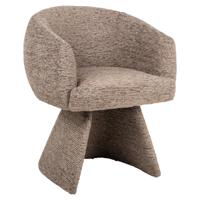 Eetkamerstoel Quiriro mocca lineaire swivel