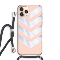 Marmeren pijlen: iPhone 11 Pro Max Transparant Hoesje met koord
