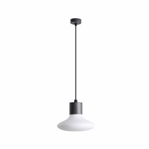 Buiten hanglamp Blub´s donkergrijs met witte kap