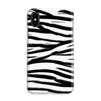 Zebra pattern: iPhone X Volledig Geprint Hoesje