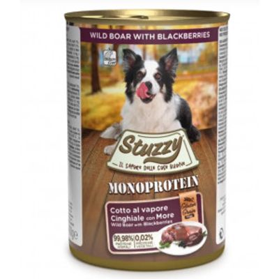 Stuzzy Monoprotein everzwijn nat hondenvoer (400 g) 1 doos (6 x 400 g)