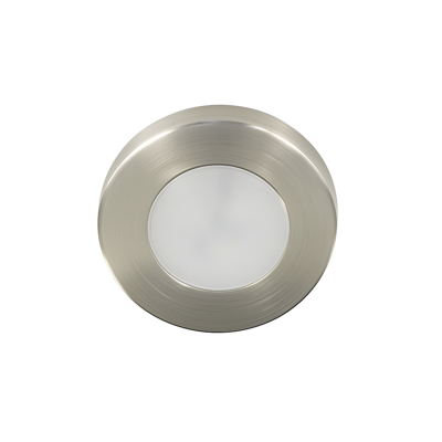 Pluto LED mini opbouwspot 3Watt rond NIKKEL dimbaar