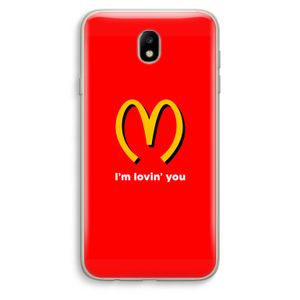 I'm lovin' you: Samsung Galaxy J7 (2017) Transparant Hoesje