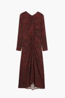 Jurk met ongelijke lijnen - RED - L