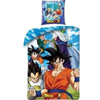 Beddengoedset - DRAGON BALL Z - Microvezel - 1 dekbedovertrek 140 x 200 cm + 1 kussensloop 63 x 63 cm