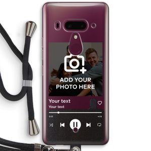 Music Player: HTC U12+ Transparant Hoesje met koord