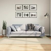VidaXL Vloerkleed huarte laagpolig zacht wasbaar 140x200 cm crème