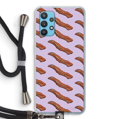 Bacon to my eggs #2: Samsung Galaxy A32 4G Transparant Hoesje met koord