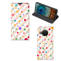 Nokia X20 | X10 Hoesje met Magneet Dots