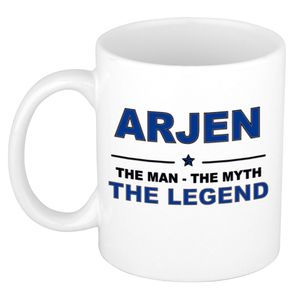 Arjen The man, The myth the legend cadeau koffie mok / thee beker 300 ml