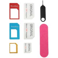 Nano SIM naar Micro SIM-kaart Adapter + Nano SIM naar standaard SIM-kaart Adapter + Micro SIM naar standaard SIM-kaart Adapter + Sim kaart lade houder
