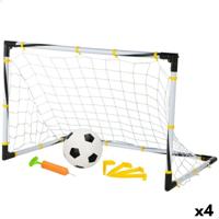 Voetbaldoel Colorbaby 90 x 59 x 59 cm Opvouwbaar (4 Stuks)