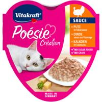 Vitakraft Poésie Création met kalkoen in kaassaus natvoer kat (15 x 85g) Per verpakking