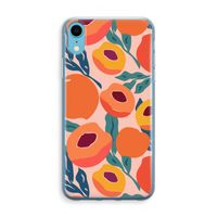 Perzik: iPhone XR Transparant Hoesje Perzik: iPhone XR Transparant Hoesje