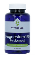 Vitakruid Magnesium 150 Bisglycinaat met 200mg L-Taurine 90