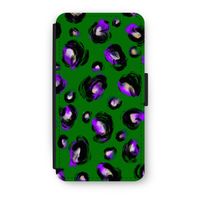 Green Cheetah: iPhone X Flip Hoesje Green Cheetah: iPhone X Flip Hoesje