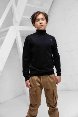 Vingino Knit Turtleneck Sweater Kids Zwart - Maat 152 - Kleur: Zwart | Soccerfanshop