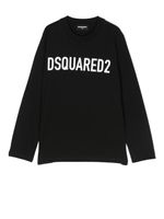 DSQUARED2 KIDS haut à logo imprimé - Noir