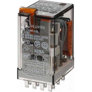 Finder 55.34.8.012.0040 Steekrelais 12 V/AC 7 A 4x wisselcontact 1 stuk(s)