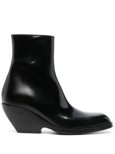 KHAITE bottines à bout carré - Noir