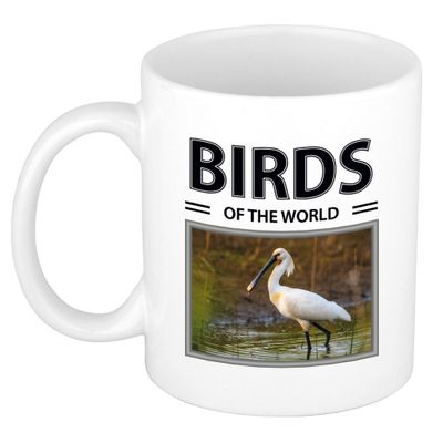 Foto mok Lepelaar beker - birds of the world cadeau Lepelaars liefhebber