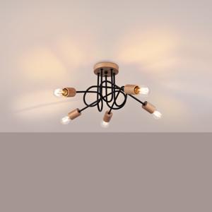 Elegante zwarte Kroonluchter EMBER 5