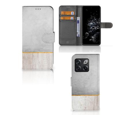OnePlus 10T | Book Style Case | Wood Concrete