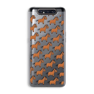 Pony: Samsung Galaxy A80 Transparant Hoesje