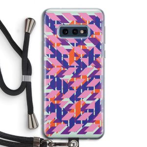 Skew Blush 3: Samsung Galaxy S10e Transparant Hoesje met koord