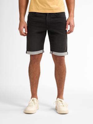 Petrol Men Shorts Denim M-ros-sho001 Korte Broeken 9705 Black Stone