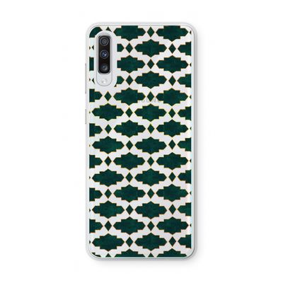 Moroccan tiles: Samsung Galaxy A70 Transparant Hoesje