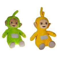 Pluche Teletubbies speelgoed set knuffel Laa Laa en Dipsey 30 cm - thumbnail