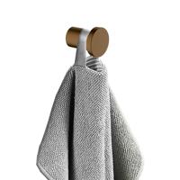 Handdoek haak Alonzo | Wandmontage | 2.5 cm | Enkel haaks | Geborsteld brons koper
