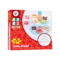 Bigjigs houten etagere met taartjes