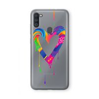 Melts My Heart: Samsung Galaxy A11 Transparant Hoesje
