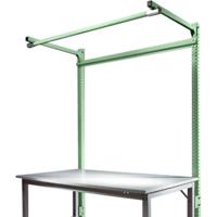 Manuflex ZB3843.6011 Opbouwdeel met arm voor universele + PROFI speciale reden tafels, gebruiksh 1500 mm