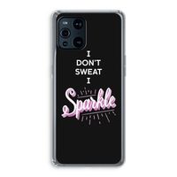 Sparkle quote: Oppo Find X3 Transparant Hoesje