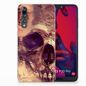 Silicone Back Case Huawei P20 Pro Skullhead