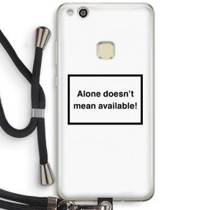 Alone: Huawei Ascend P10 Lite Transparant Hoesje met koord